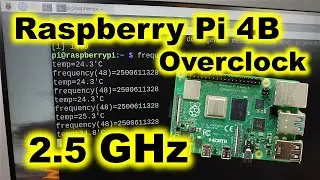 Raspberry Pi 4B Insane Overclock To 2.5 Ghz - Monitored With The InfiRay P2 Pro