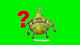 Virus and Germs green screen cartoon video || free copyright cartoon video 