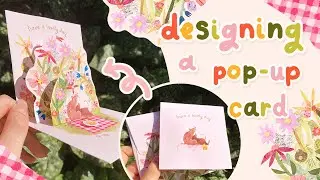 Making my own pop up card with Canon Creative Park | From sketch to finished product! | AD