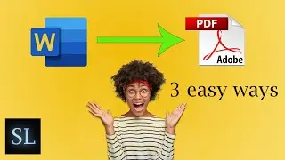 How to convert Word to pdf | Bangla | 3 easy ways | tutorial for beginner | Skills Lab