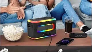 Awesome Portable Karaoke BT Speaker with 2 Wireless Mics