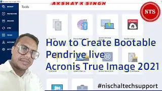 How to create  bootable pendrive live acronis true image 2021 | Acronis true image 2021 (Part-1)