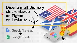 Diseño multidioma y sincronizado en Figma en 1 minuto con Google Translate y Google Sheets