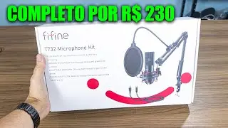 O MICROFONE CONDENSADOR MAIS COMPLETO POR 230 REAIS, FIFINE T732!