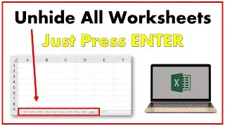 Unhide Multiple SHEETS in Excel at once - SECRET CODE