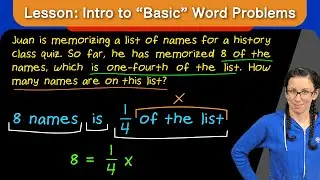 Lesson: Intro to Word Problems