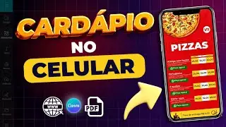 Como fazer CARDÁPIO PARA CELULAR - Muito fácil 🤑