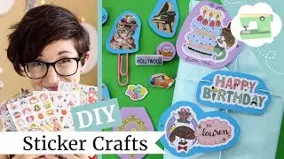 6 DIY Sticker Hacks - Easy 5-Minute Crafts Using Stickers! | @laurenfairwx