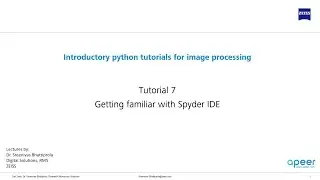 Tutorial 07 - Getting familiar with spyder IDE