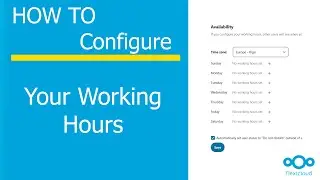 How to Configure Your Working Hours in Nextcloud