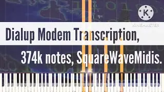 [Black Midi] Dialup Modem Transcription, 374k notes, SquareWaveMidis.