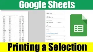 How to Print a Selection in Google Sheets