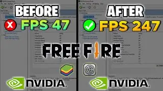 This is The Best NVIDIA control panel setting for free fire ⚙️Bluestacks NVIDIA Setting ⚙️