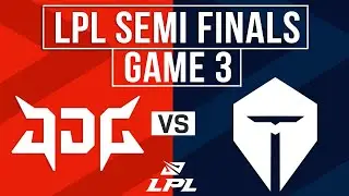 JDG vs TES Highlights Game 3 | LPL 2024 Spring Semi Finals | JD Gaming vs TOP ESPORTS