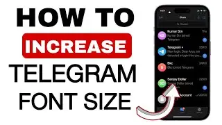 How to Increase Telegram Font Size on iPhone | Increase Telegram Text Size (LATEST UPDATE 2024)