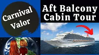 Carnival Valor - Aft Balcony Cabin Room Tour - Room 7448