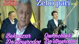 Zebo pari. O‘zbekiston xalq hofizi Beknazar Do‘stmurodov va xonanda Quvonchbek Do‘stmurodov