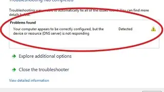 Computer appears to be correctly configured but the device or resource is not responding Windows 10