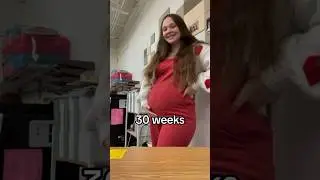 Here’s Part 2 of my weekly belly updates 🤰🏼❤️ #kindergartenteacher #pregnancy #pregnant #teacher