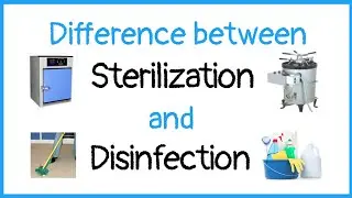 Difference between sterilization and disinfection |