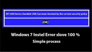 How to resolve EFI USB Device has been blocked by the current security policy