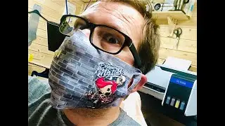 Sublimation printing on face mask (full bleed)