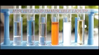 Experiment on Miscible and immiscible liquids