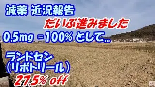 【減薬】 ランドセン（リボトリール） 27.5 ％ off 　／ パニック障害、うつ、SSRI　　　／ 0.5mg=100%として　　2024年9月13日