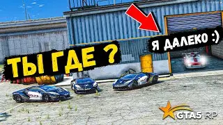 СПРЯТАЛСЯ ЗА 60 СЕКУНД ОТ ПОЛИЦИИ, ПОЛИЦЕЙСКИЕ ПОГОНИ В GTA 5 RP BURTON !