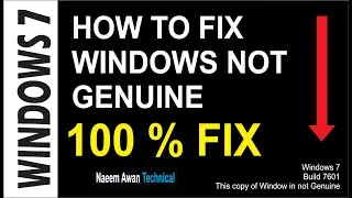 How to Fix Windows is Not Genuine | Remove Build 7601/7600 | 100% Working Windows 7/8/10 | 2023