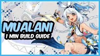 MUALANI Build Guide in 1 Min | Genshin Impact 4.5 #mualani, #natlan