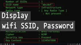 How to get WIFI SSID and Password in Windows 10 Laptop Computer using Command Prompt