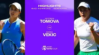 Viktoriya Tomova vs. Donna Vekic | 2024 Bad Homburg Semifinal | WTA Match Highlights