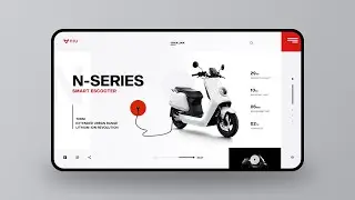 UI Design Tutorial | Scooter Landing Page Design in Adobe XD | WebDesignGeek