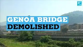 Genoa bridge demolished