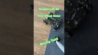 Raspberry Pi 4B × Mecanum Wheel Motor Test Drive！！