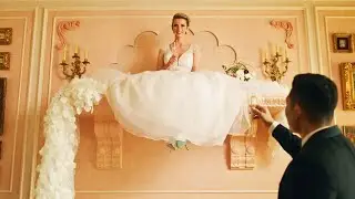The man treats his wife as a trophy and sets her up on a shelf in his home.