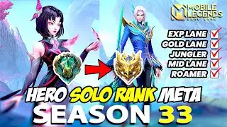 HERO META SEASON 33 MOBILE LEGENDS INDONESIA 2024 ❗ WINSTREAK SOLO RANK EPIC SAMPAI MYTHIC IMMORTAL