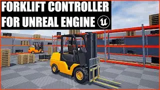 Unreal Marketplace | Forklift Controller for Unreal Engine  - Trailer