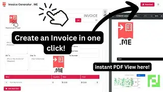 Easy way to create free invoice in online using invoiceGenerator.Me | single click | invoice maker