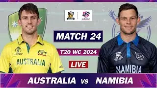 Australia vs Namibia, 24th Match, Group B - Live ICC Mens T20 World Cup 2024 #t20worldcup2024