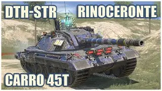 DTH-STR, Carro 45t & Rinoceronte • WoT Blitz Gameplay