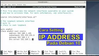 Cara Konfigurasi IP Address pada Debian 10 di VirtualBox