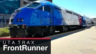 UTA FrontRunner Commuter Train, Provo Central to North Temple near Salt Lake City, MPI MP36PH-3C