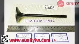 TAIWAN SUNITY - S6A S12A2 Engine valve IN. INTAKE for MITSUBISHI S6A2 S6A3 Diesel - Top AB1 quality