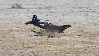 RC airplane crashes