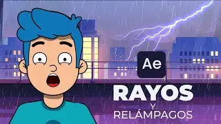 Cómo ANIMAR RAYOS y RELÁMPAGOS en AFTER EFFECTS | Tutorial Rápido