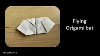 How to make a flying origami bat 🦇