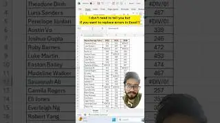 Don't Replace Errors Manually in Excel‼️Instead Use Amazing Trick #exceltips #exceltutorial #shorts