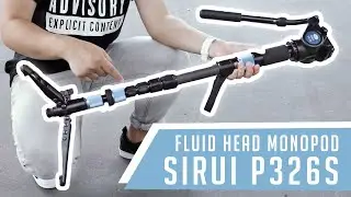 BEST MONOPOD EVER!!!!! Sirui VH-10 Video Fluid Head | Sirui P326S Monopod Review